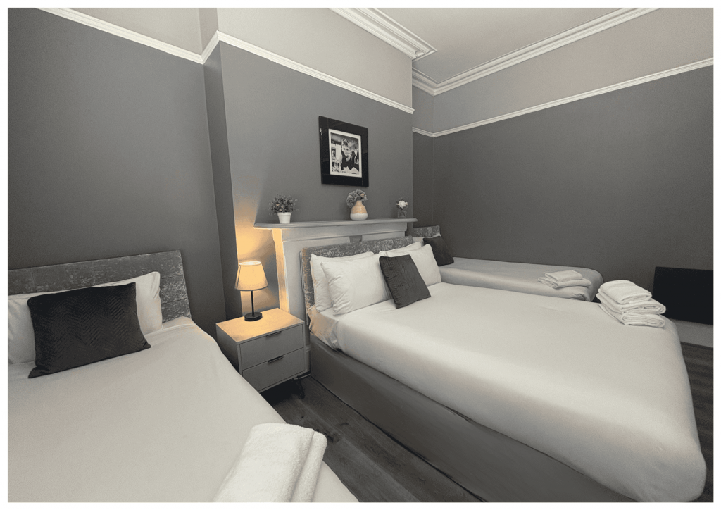 Comfortable bedroom Hotel Anfield Liverpool for matchday stays