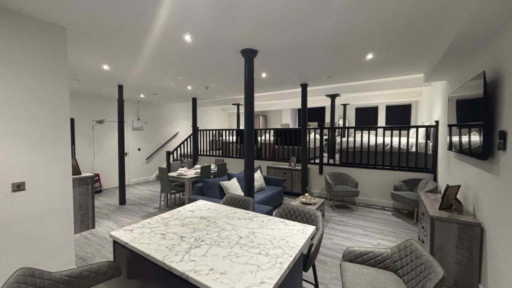 stylish hen do apartment in Liverpool city centre
